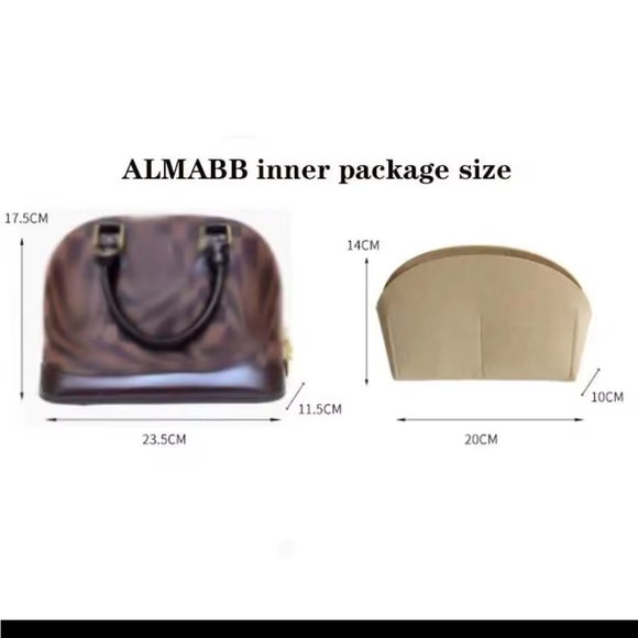 Alma BB bag Insert Organizer Small Handbag Organize Inner Purse Cosmetic. - Picture 2 of 6